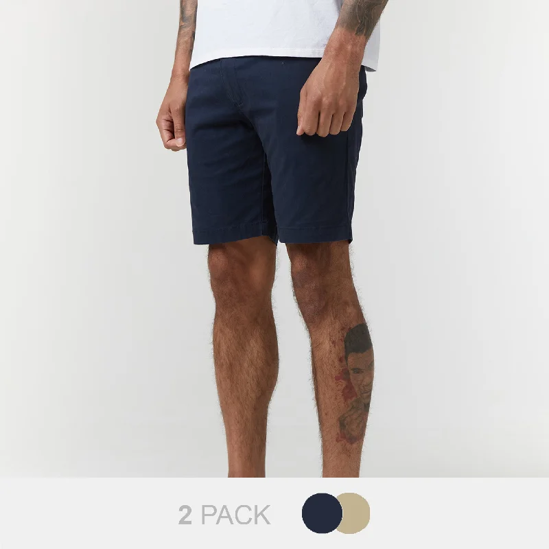 2-Pack Chino Short | Navy/Stone