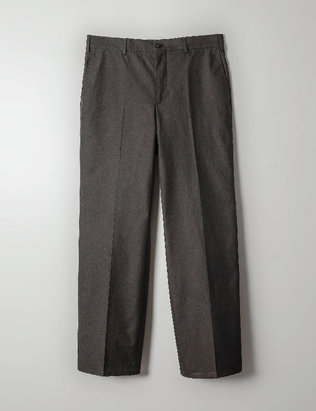 Men's cropped length casual linen pants for a breezy summer vibeBKT36 Straight Leg Pant in Cotton Twill - Char