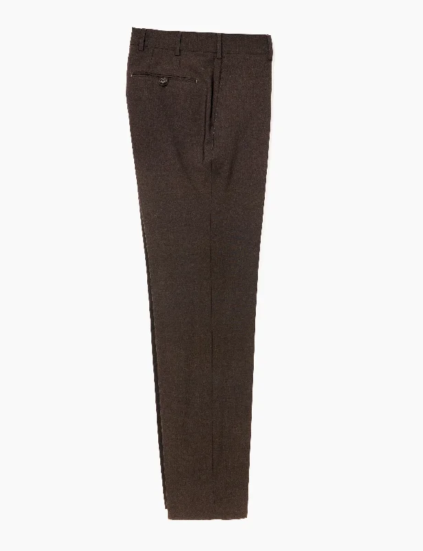 BKT50 Tailored Trousers in Heathered Plainweave - Charred Ember