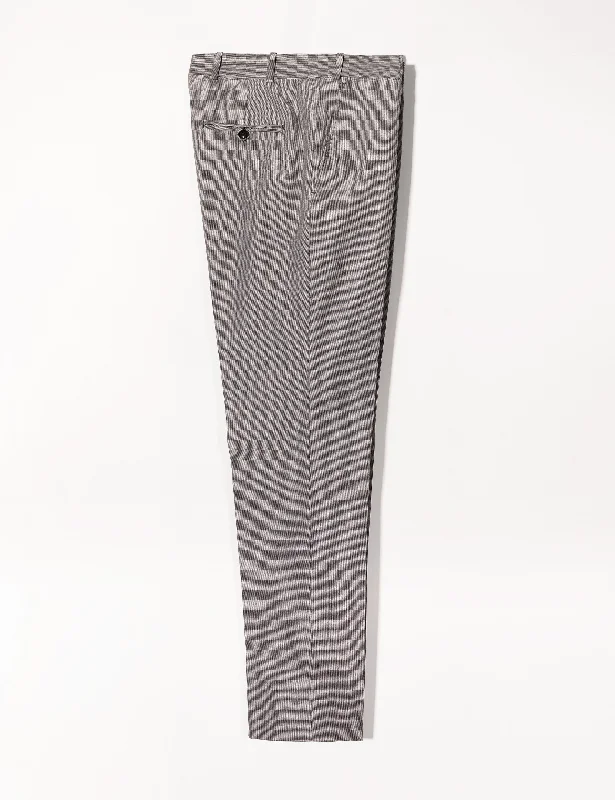 FINAL SALE: BKT50 Tailored Trousers in Cotton Micro Weave - Graphite