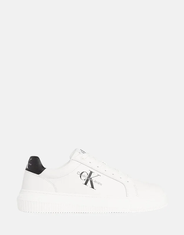 Calvin Klein Chunky Cupsole Mono White Sneakers