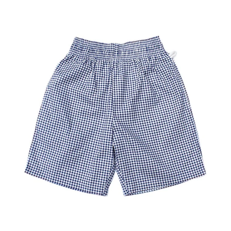 Men's side - stripe casual track pants for a sporty lookCookman Chef Short Pants - Gingham : Navy