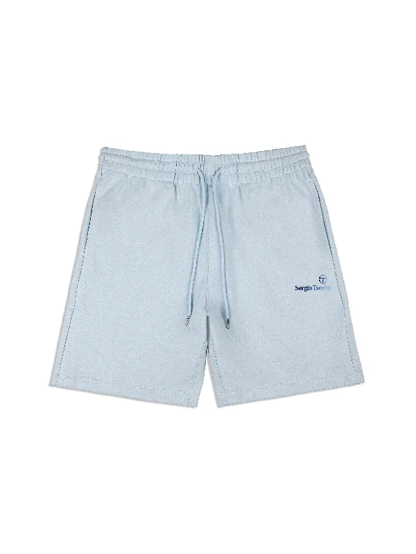 Men's zip - pocket canvas shorts for added functionality during travelGradiennte Shorts- Clear Sky