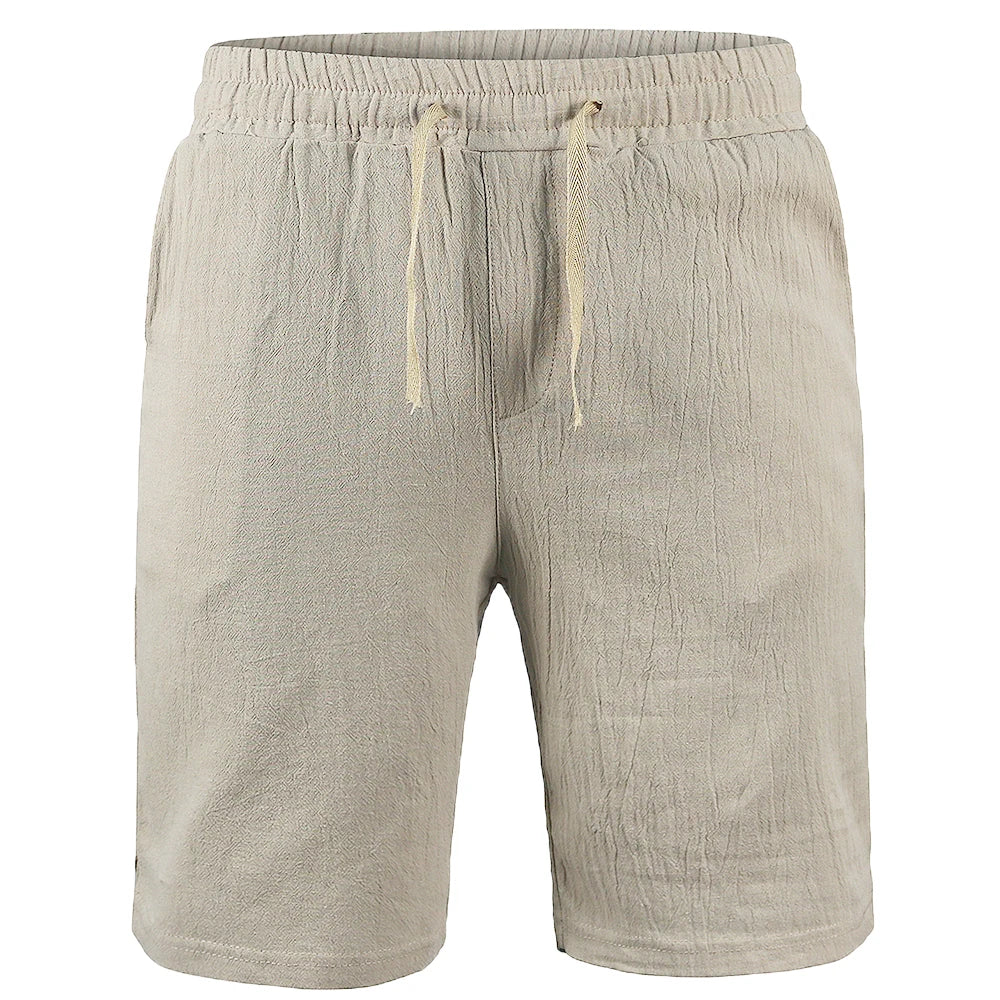 Men's neon - colored athletic shorts for high - visibility workoutsMen's Cotton/Linen Shorts