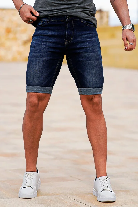 Men's Denim Short - Dark Blue