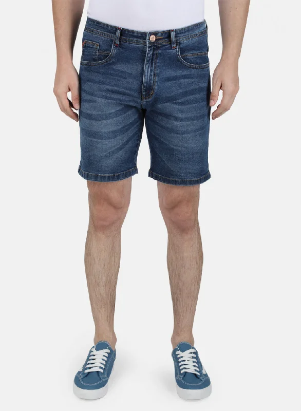 Mens Blue Light Wash Short