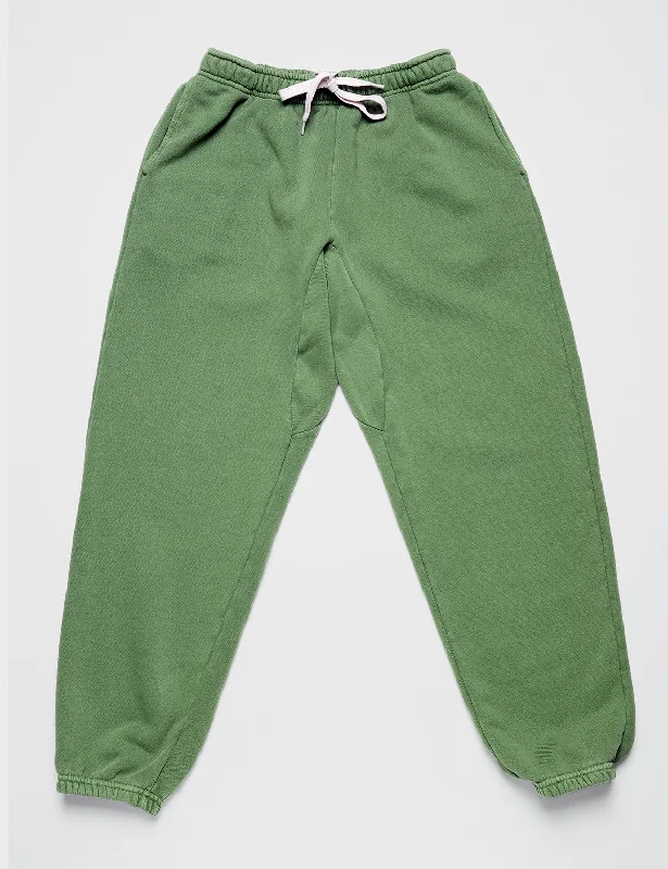 Men's pastel colored casual cotton pants for a spring - friendly styleNew Sweatpants in Green Eyes