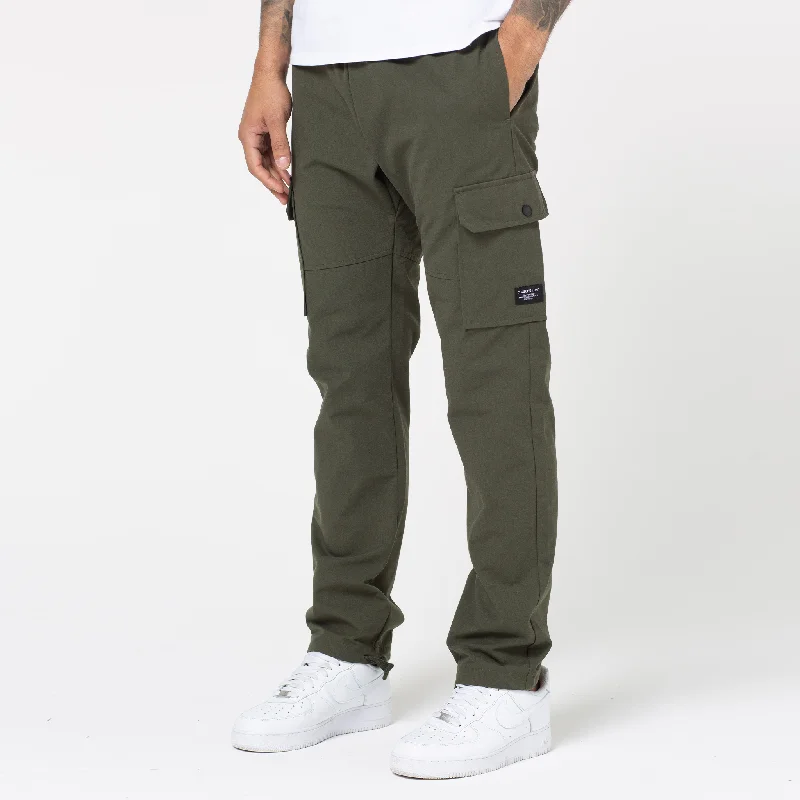 Men's stretch cotton casual cargo pants for outdoor adventuresRipstop Open Hem Cargo Pant | Khaki