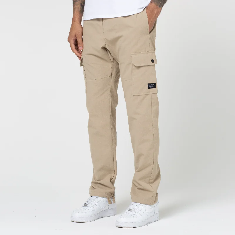 Men's lightweight linen casual beach pants for summer vacationsRipstop Open Hem Cargo Pant | Sand