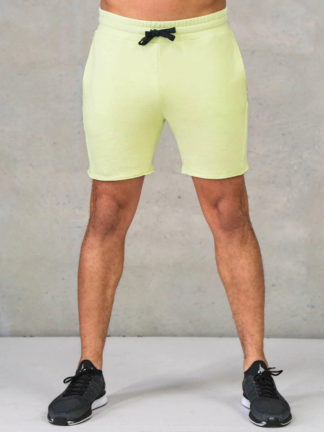 Men's pleated front twill shorts for a classic and sophisticated appearanceRyderwear | 6" Force Track Shorts - Lime