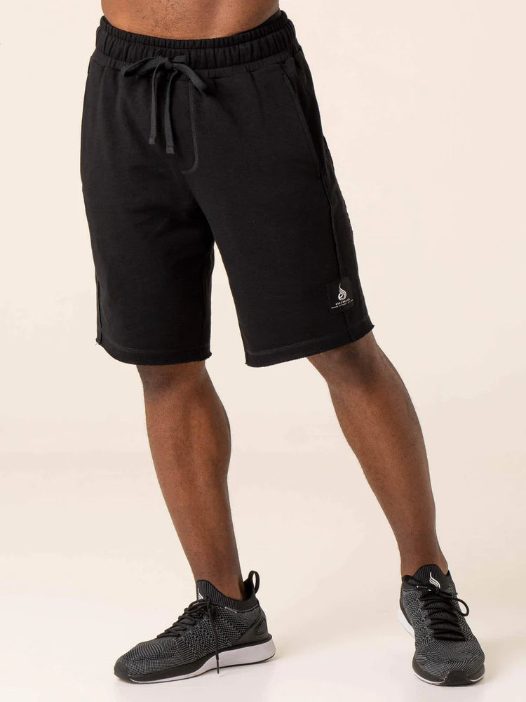 Men's adjustable - length convertible shorts for versatile useRyderwear | Dynamic Track Shorts - Black