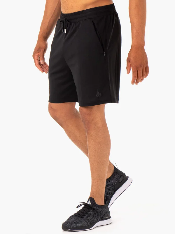 Men's checkered pattern wool shorts for a stylish winter layering optionRyderwear | Optimal Mesh Shorts - Black