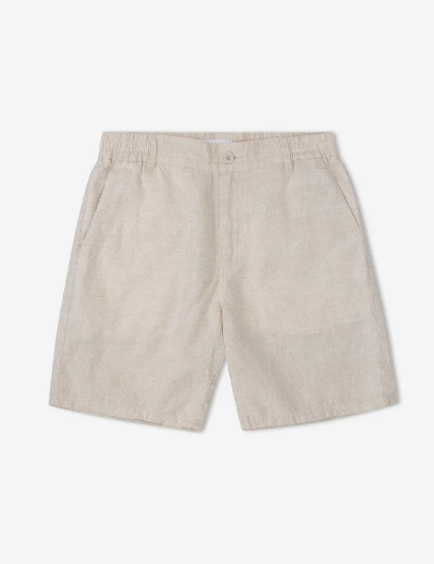 Men's wide - leg linen blend shorts for a relaxed beachside vibeTanner 3.0 Linen Shorts - Natural