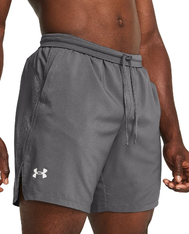 Men's breathable cotton athletic shorts for intense workoutsUnder Armour Launch 7 Inch Mens Running Shorts - Grey