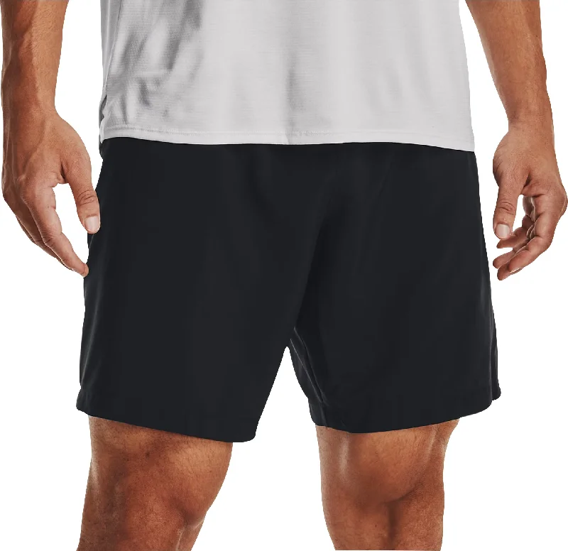 Men's button - fly denim work shorts for durability on the jobUnder Armour Woven Graphic Mens Running Shorts - Black