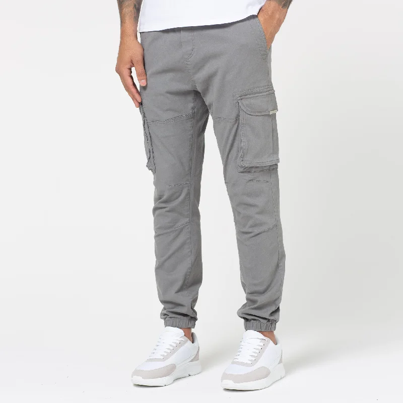 Men's lightweight linen casual beach pants for summer vacationsClassic Cargo Pant | Grey