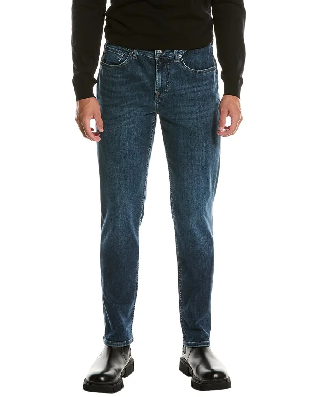 Men's Slim Fit Stretch Jeans in Dark Wash for a Modern and Comfortable Look7 For All Mankind Slimmy Sah Slim Jean