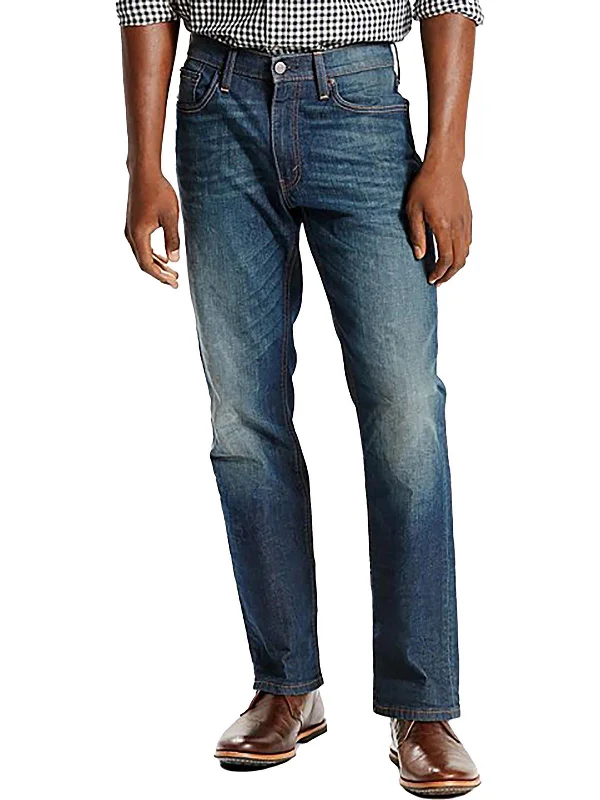 Men's Jeans with a Button - Fly for a Traditional and Classic AestheticBig & Tall Mens Athletic Straight Leg Tapered Leg Jeans