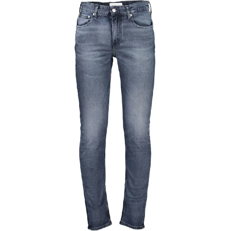 Men's Jeans with a Button - Fly for a Traditional and Classic AestheticCalvin Klein  Cotton Jeans & Men's Pant