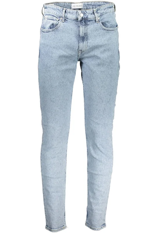 Men's Jeans with a Cargo - Inspired Knee Pocket for Extra StorageCalvin Klein Sleek Slim Taper  Men's Jeans