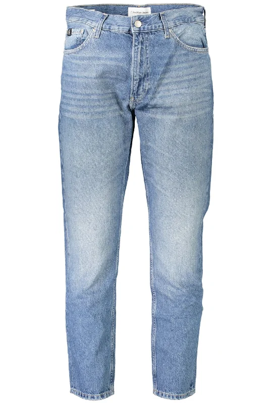 Men's Low - Rise Jeans in a Light Wash for a Casual and Youthful LookCalvin Klein Sleek Washed  Jeans for a Timeless Men's Style