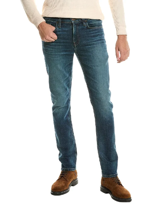 Men's Distressed Jeans with Patches for a Retro and DIY - Inspired AppearanceCurrent/Elliott The Waylon Elton Jean