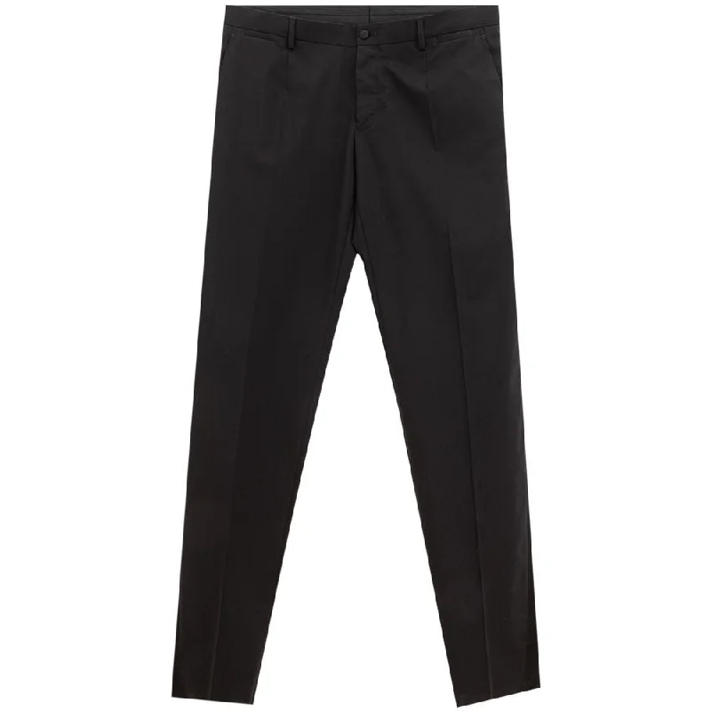 Plus Size Men's Straight Leg Jeans with Reinforced Knees for DurabilityDolce & Gabbana Sleek  Wool Trousers for Men's Men