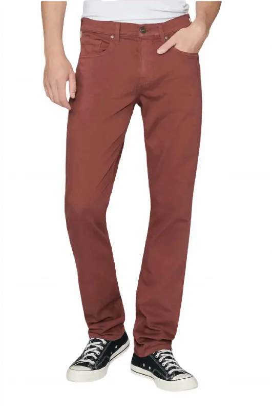 Men's Jeans with an Elastic Waistband for Ultimate ComfortFederal Slim Straight Jean In Cherry Cola