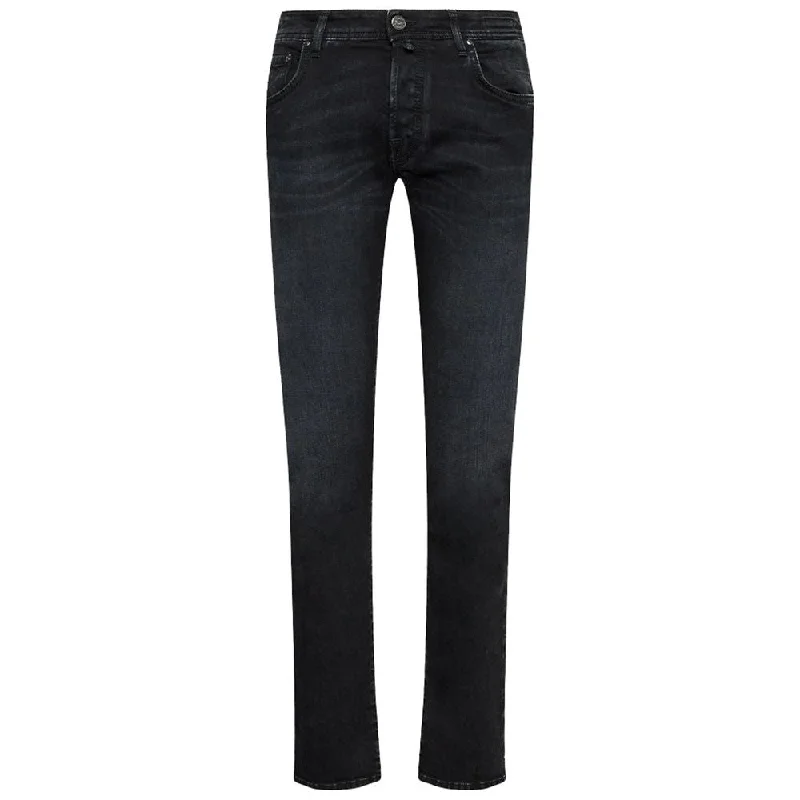 Men's Jeans with a Button - Fly for a Traditional and Classic AestheticJacob Cohen  Cotton Jeans & Men's Pant