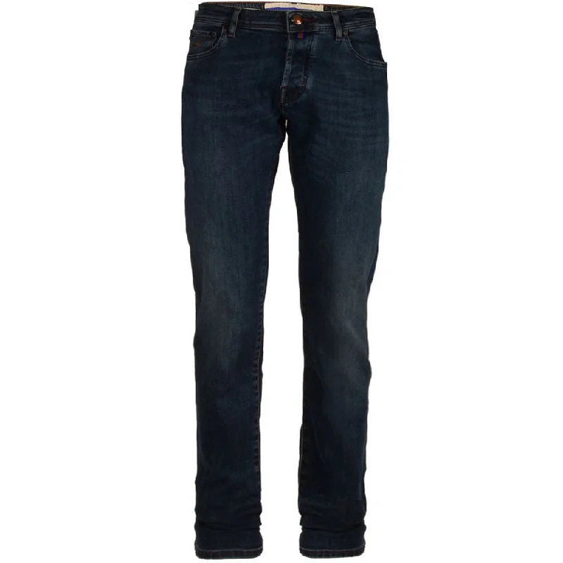 Men's Jeans with a Frayed Hem for a Casual and Effortless StyleJacob Cohen  Cotton Men's Slim Fit Men's Jean