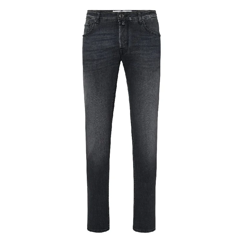 Men's Straight Leg Raw Denim Jeans for a Minimalist and Durable OptionJacob Cohen Elegant Slim Fit  Stretch Men's Jeans