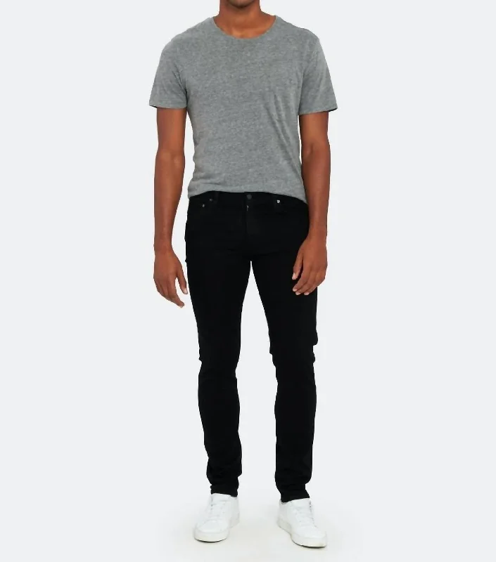 Men's Stretch Jeans with a Moisture - Wicking Lining for Active LifestylesLondon Slim Taper Jean In Raven