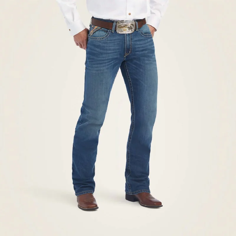 Plus Size Men's Straight Leg Jeans with Reinforced Knees for DurabilityM4 Relaxed Ramos Boot Jean In Cayman