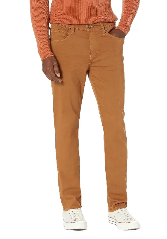 Men's Straight Leg Raw Denim Jeans for a Minimalist and Durable OptionMen Federal Slim Straight Jean In Cinnamon Cocoa