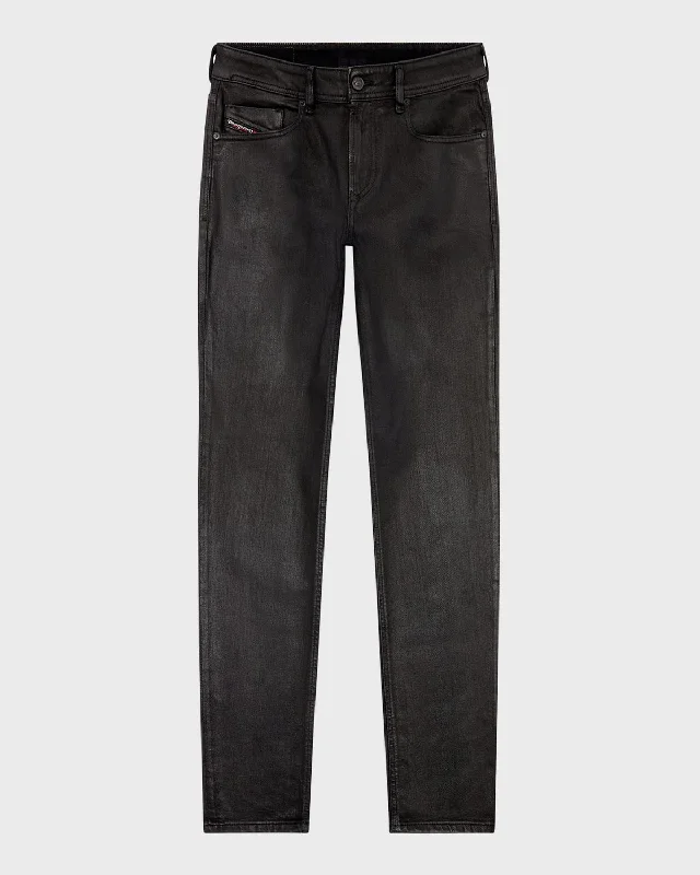 Men's Jeans with a Zip - Off Lower Leg for Convertible StyleMen's 1979 Sleenker Skinny Coated Jeans