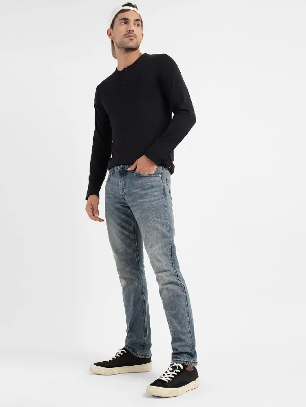 Men's Ripped Skinny Jeans in Acid Wash for an Edgy and Punk - Inspired StyleMen's 511 Slim Fit Jeans