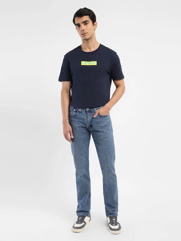 Men's Low - Rise Jeans in a Light Wash for a Casual and Youthful LookMen's 511 Blue Slim Fit Jeans