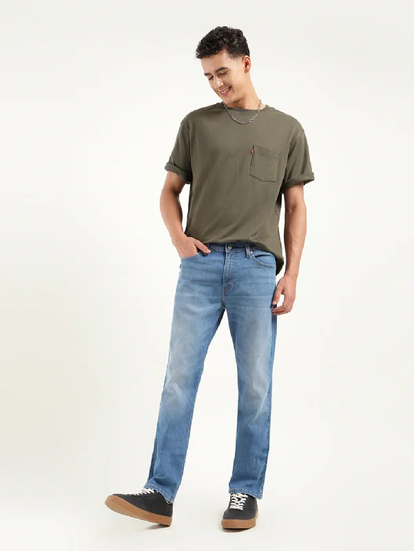 Men's Jeans with a Frayed Hem for a Casual and Effortless StyleMen's 511 Indigo Slim Fit Jeans