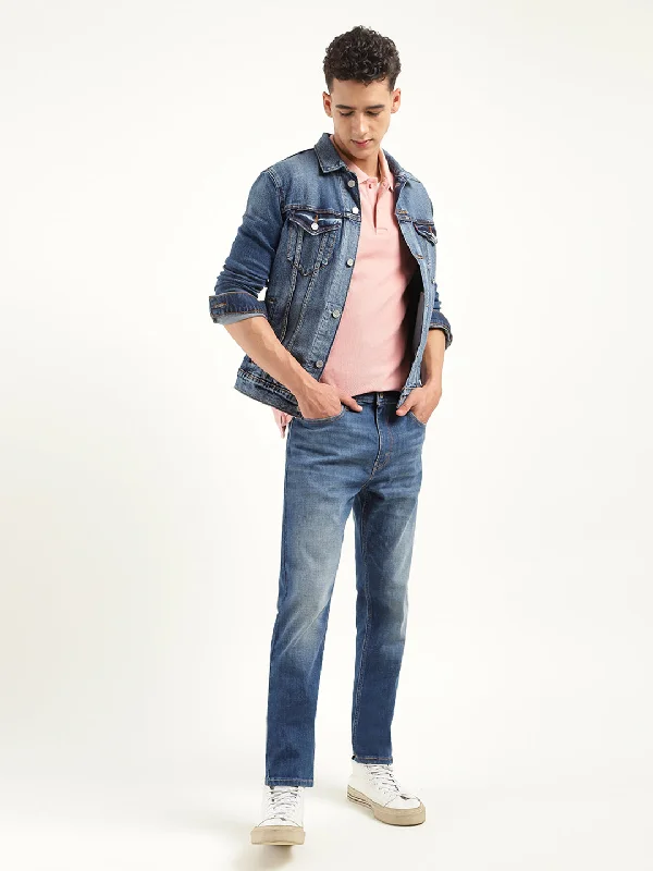 Men's High - Waisted Jeans in a Medium Wash for a Vintage - Style RevivalMen's 511 Indigo Slim Fit Jeans