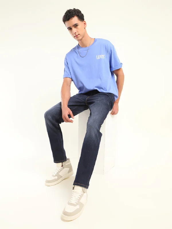 Men's Jeans with a Frayed Hem for a Casual and Effortless StyleMen's 511 Indigo Slim Fit Jeans