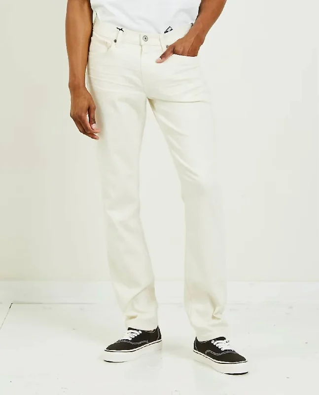 Men's Jeans with a Frayed Hem for a Casual and Effortless StyleMen's Federal Jeans In Iced Pearl