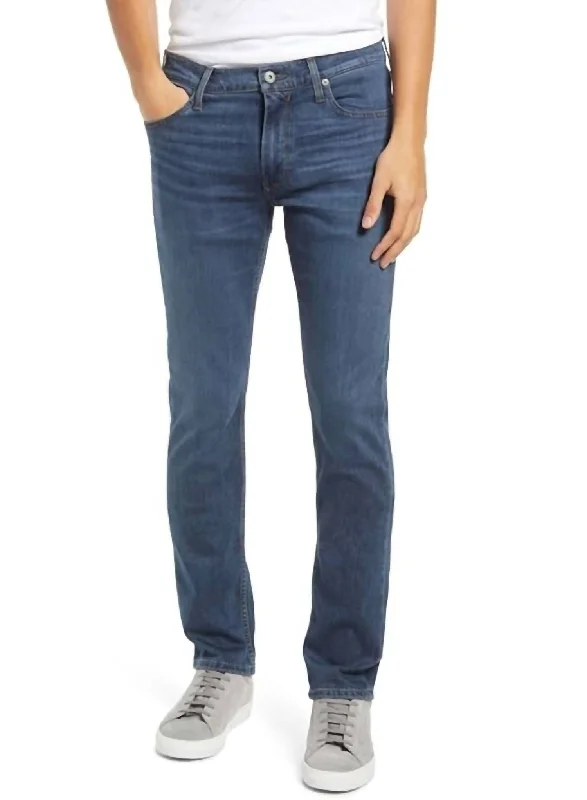 Men's High - Waisted Jeans in a Medium Wash for a Vintage - Style RevivalMen's Lennox Transcend Slim Fit Jean In Sonny