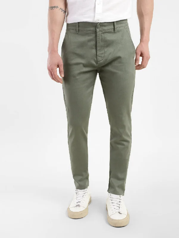 Men's Jeans with a Cargo - Inspired Knee Pocket for Extra StorageMen's Slim Tapered Fit Trousers