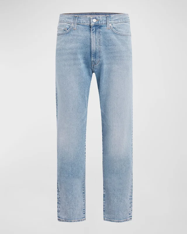 Men's Straight Leg Raw Denim Jeans for a Minimalist and Durable OptionMen's The Roux Straight-Leg Denim Jeans