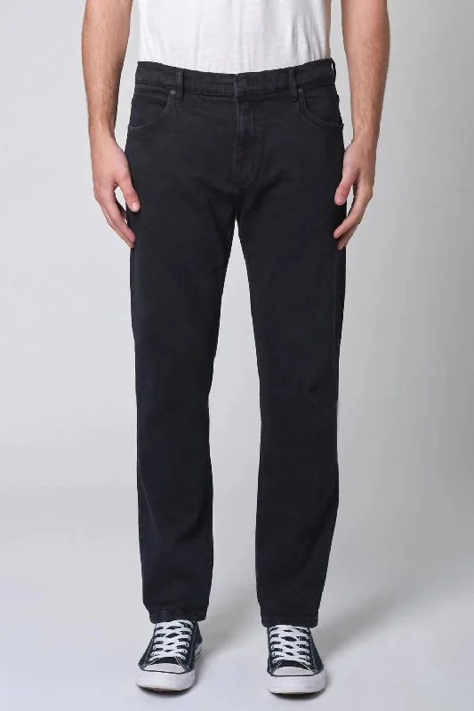 Men's Jeans with a Zip - Off Lower Leg for Convertible StyleRelaxo Jean In Washed Black