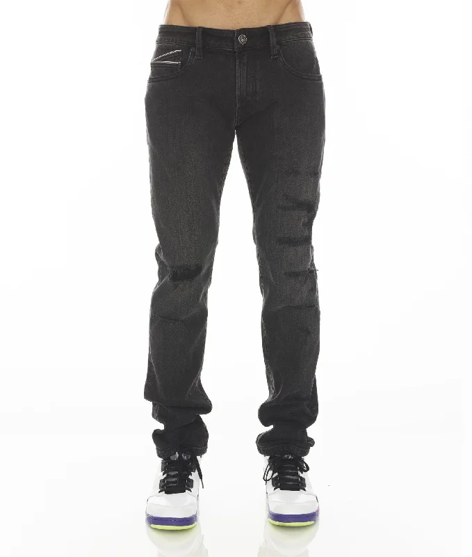 Men's Straight Leg Raw Denim Jeans for a Minimalist and Durable OptionRocker Slim In Jet