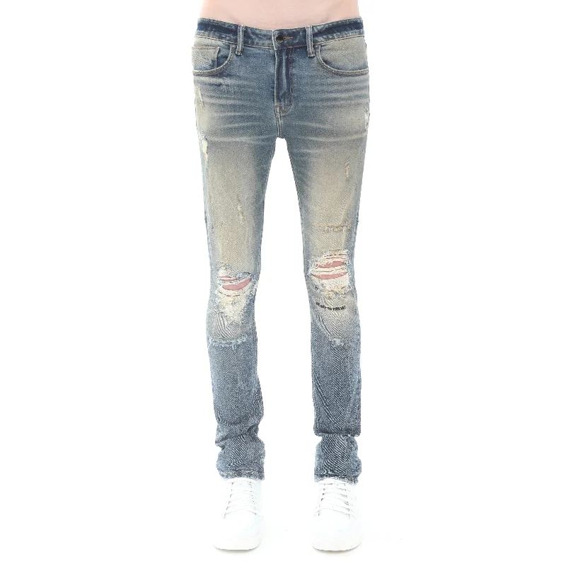 Men's Low - Rise Jeans in a Light Wash for a Casual and Youthful LookStrat Super Skinny Fit Jean In Aspen