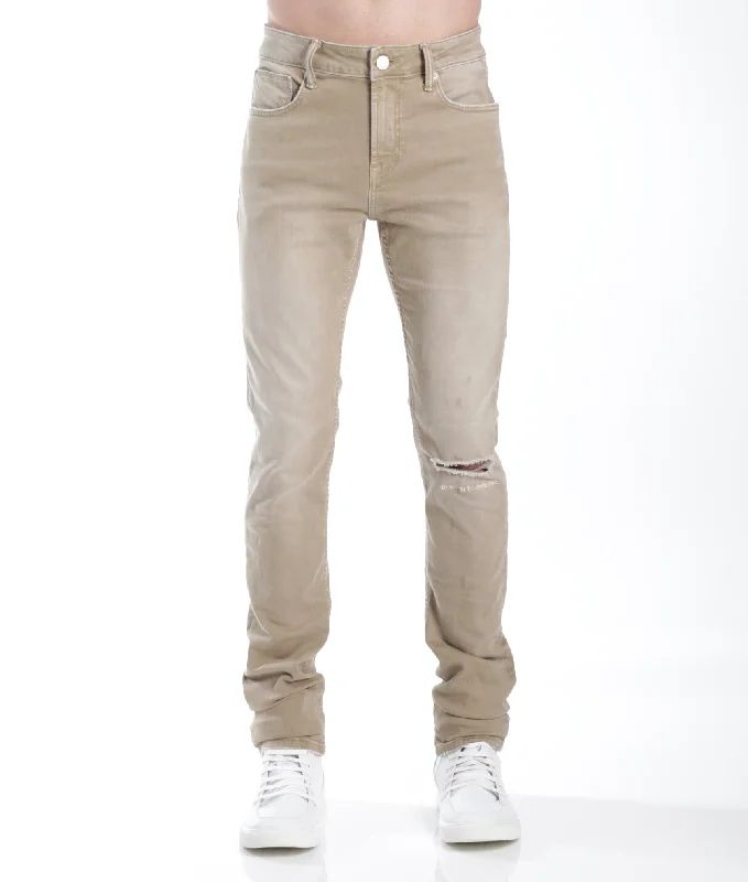 Men's Straight Leg Raw Denim Jeans for a Minimalist and Durable OptionStrat Super Skinny Fit Jean In Khaki