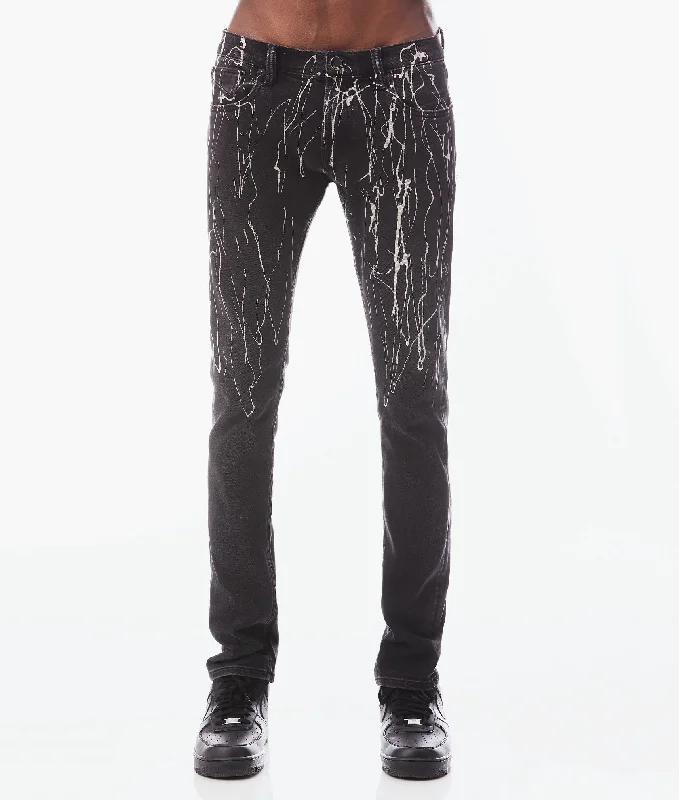 Men's High - Waisted Jeans in a Medium Wash for a Vintage - Style RevivalStrat Super Skinny In Black Opium