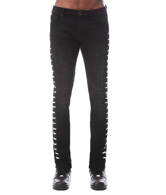 Men's Jeans with a Button - Fly for a Traditional and Classic AestheticStrat Super Skinny Lace